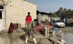 آخرین روند امداد رسانی درمنطقه سیل زده سیریک