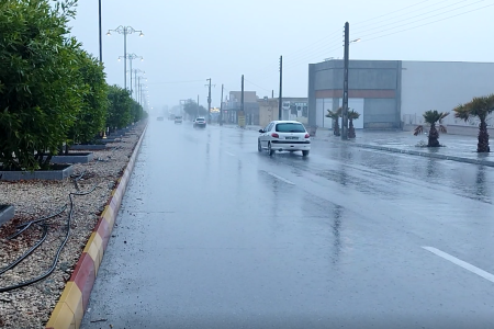 بارش ها در هرمزگان بصورت پراکنده ادامه دارد + تصاویر