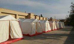 کمپ اسکان اضطراری در بندرعباس برپا شد