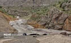 کوه‌های غرب هرمزگان پس از باران