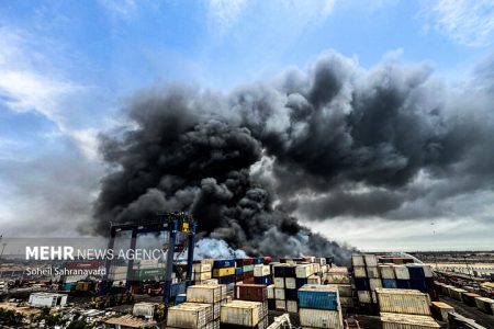 خسارت کانتینرهای خالی حادثه بندر رجایی تعیین تکلیف نشده است