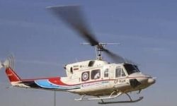 دو بیمار از روستای پاراپیون بشاگرد با بالگرد به بندرعباس اعزام شدند