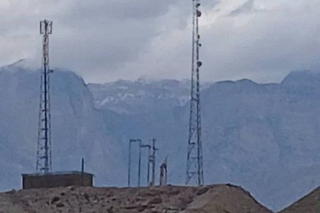 ارتفاعات سیاهوی هرمزگان سفید پوش شد