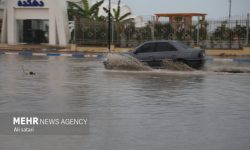 بارش باران صبحگاهی امروز در بندرکنگ