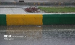 بارش شدید باران همراه با تگرگ در برنطین رودان