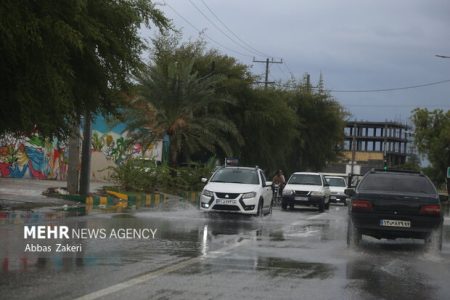 بارندگی در جزیره قشم آغاز شد