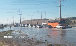 وضعیت آبگرفتی در بلوار شهید رجایی بندرعباس