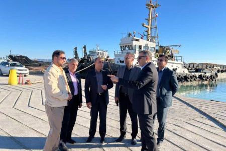 بررسی میدانی زیرساخت‌های اسکله‌ای بنادر چارک، آفتاب، کیش و قشم