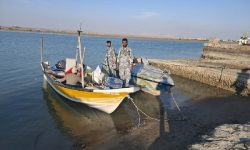 توقیف قایق ترال ۸۵ در آب‌های شرق جاسک