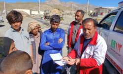 امدادرسانی به ۹ روستا و ۳۵۷ خانوار محصور در سیل بخش گوهران بشاگرد