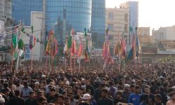 اوج گیری شور حسینی با برگزاری آیین کهن« علم پیغمبر» در میناب