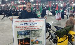 دوچرخه سوار سیرجانی از گلزار شهدا میناب تا کربلا را رکاب خواهد زد