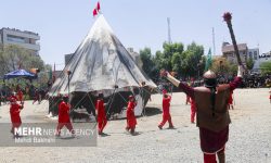 آیین خیمه سوزان روز عاشورا در جزیره کیش