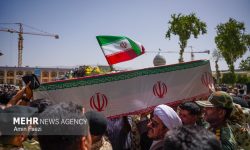بدرقه ۵ شهید نیروی هوایی ارتش در پایگاه شهید عبدالکریمی بندرعباس