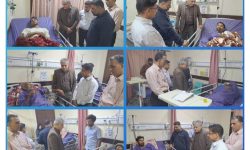 عیادت فرماندار سیریک از مجروحان حمله موشکی سحرگاه چهارشنبه