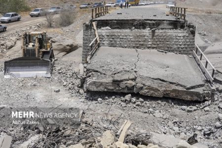 آخرین وضعیت پل محور بندرعباس–رودان پس از حمله آمریکا