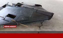 تصاویری از انهدام یک فروند پهپاد «لوکاس» با آتش پدافند ارتش