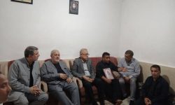 حضور معاون اجرایی رئیسجمهور و وزیر نیرو در منزل شهیده حیدری