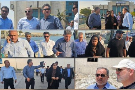 وزیر راه از بندر شهید باهنر بازدید و روند خدمات‌رسانی را بررسی کرد