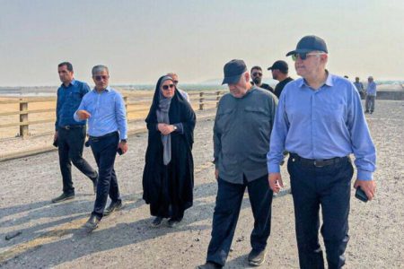بازدید وزیر راه و شهرسازی از پل‌های گچین و روند بازسازی محور بندرعباس