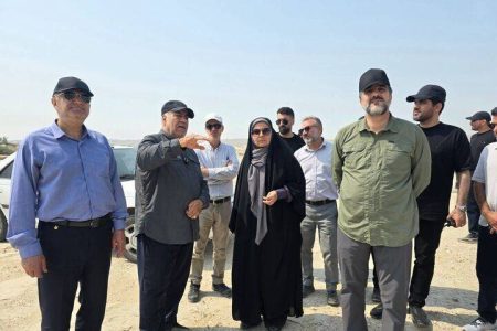 بازدید وزیر راه و شهرسازی از پل رودخانه مهران