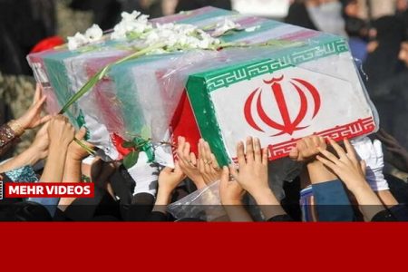 تصاویری از تشییع پیکرهای شناسایی شده شهدای مدرسه میناب