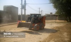 محله مسکونی چاه‌تنگو قشم پس از حمله جنایتکارانه آمریکا