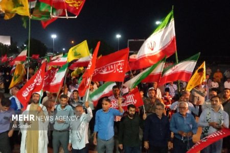 اجتماع پر شور مردم بندرعباس برای حمایت از نظام اسلامی